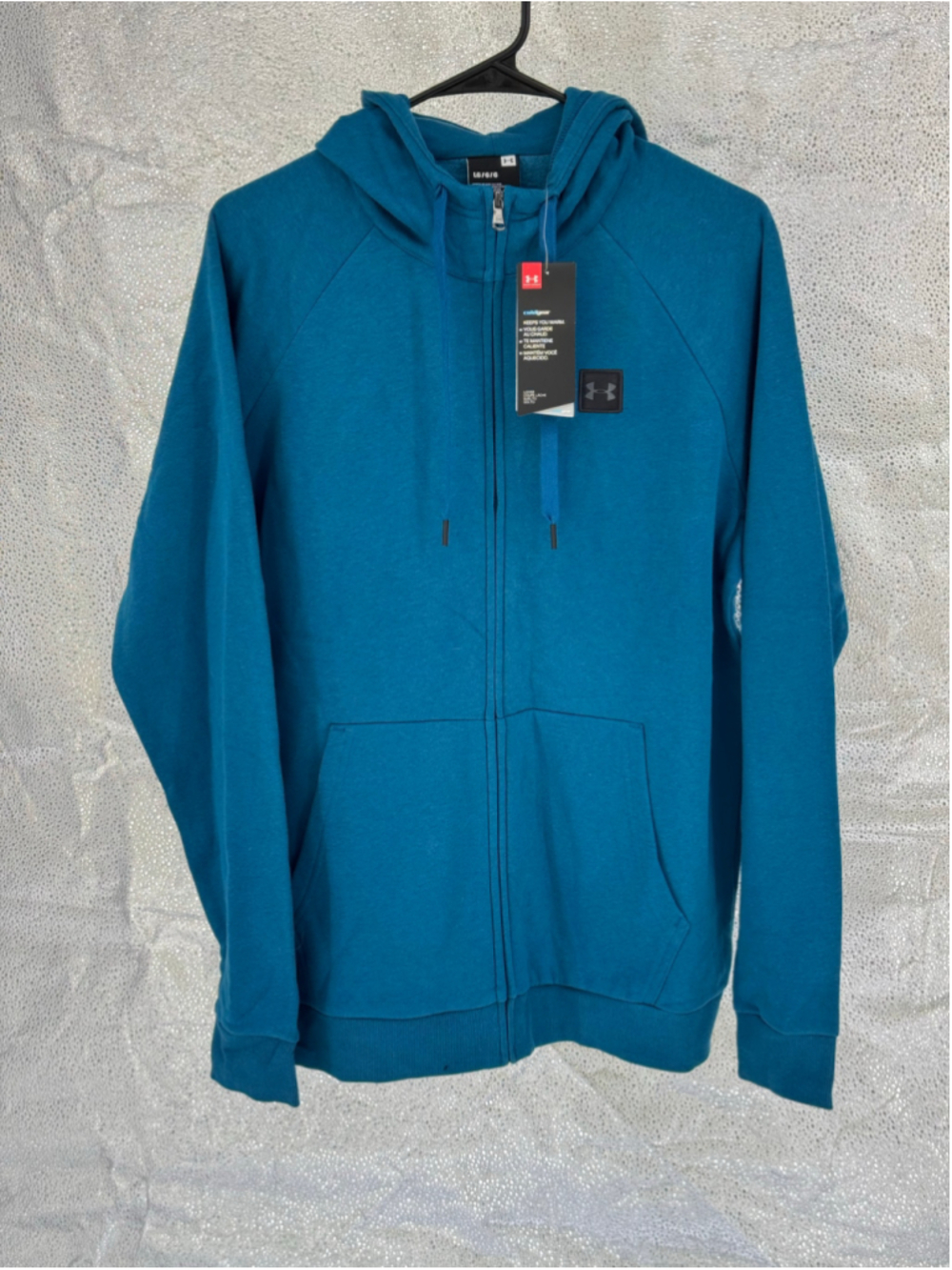 Men's Under Armour ColdGear Full Zip Hoodie Blue Size L